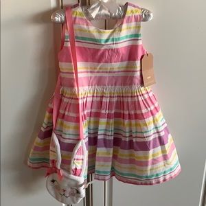 Adorable Spring/Easter dress w/ bunny purse